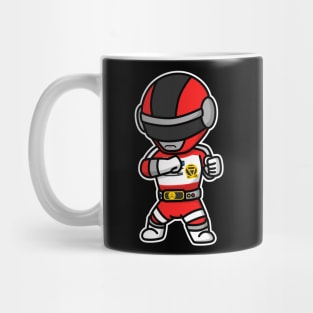 Red1 Biomen Super Sentai Chibi Style Kawaii Mug